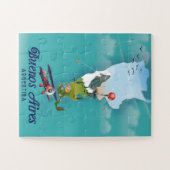 Buenos Aires, Argentinië reisposter Legpuzzel (Horizontaal)