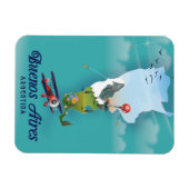 Buenos Aires, Argentinië reisposter Magneet (Horizontaal)