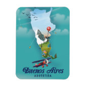 Buenos Aires, Argentinië reisposter Magneet (Verticaal)