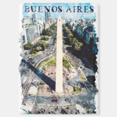 Buenos Aires Argentinië Skyline illustratie Magneet (Voorkant)