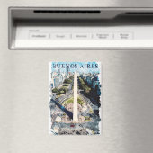 Buenos Aires Argentinië Skyline illustratie Magneet (Insitu (Vaatwasser))