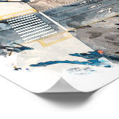 Buenos Aires Argentinië Skyline illustratie Poster (Hoek)