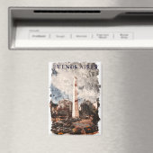 Buenos Aires Argentinië Skyline Waterverf Magneet (Insitu (Vaatwasser))