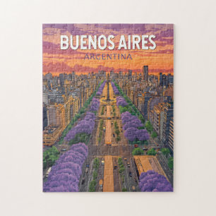 Buenos Aires Argentinië Travel Art Vintage Legpuzzel
