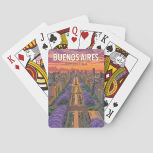 Buenos Aires Argentinië Travel Art Vintage Pokerkaarten