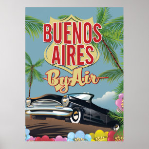 Buenos Aires, Argentinië vakantieposter Poster