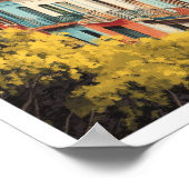 Buenos Aires Argentinië Vintage Travel Illustratie Poster (Hoek)