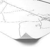 Buenos Aires, Argentinië (zwart op wit) Poster (Hoek)