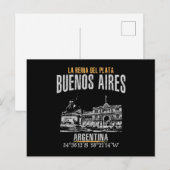 Buenos Aires Briefkaart (Voorkant / Achterkant)