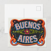 Buenos Aires Briefkaart (Voorkant / Achterkant)
