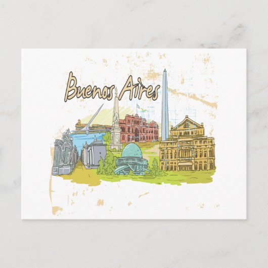 Buenos Aires Briefkaart (Voorkant)