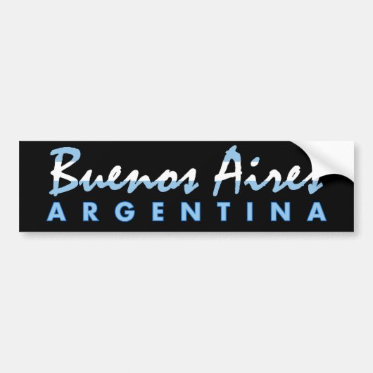 Buenos Aires Bumpersticker (Voorkant)