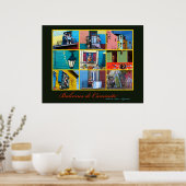 Buenos Aires Caminito Balconies Poster (Keuken)