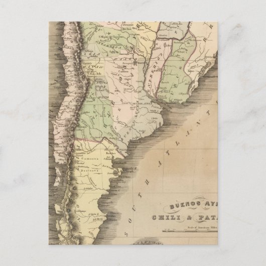 Buenos Aires, Chili en Patagonia Briefkaart (Voorkant)