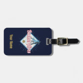 Buenos Aires City Argentina Retro Tango  Bagagelabel (Voorkant horizontaal)