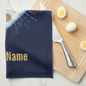 Buenos Aires City Argentina Retro Tango  Theedoek (Quarter Fold)