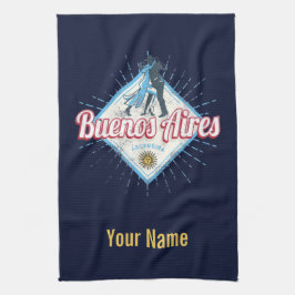 Buenos Aires City Argentina Retro Tango  Theedoek