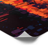 Buenos Aires City Skyline Poster – Argentijnse kun (Hoek)