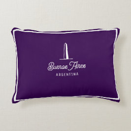 Buenos Aires City Vintage Minimal Throw Pillow Accent Kussen