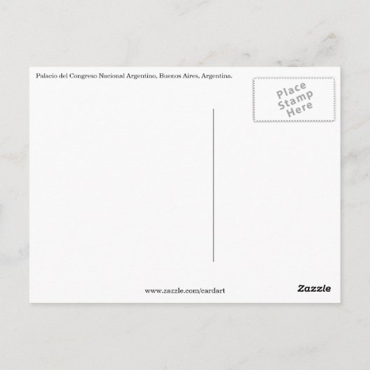 buenos aires congreso briefkaart (Achterkant)