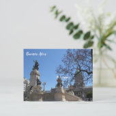 buenos aires congreso jacaranda briefkaart (Staand voorkant)