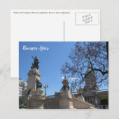 buenos aires congreso jacaranda briefkaart (Voorkant / Achterkant)