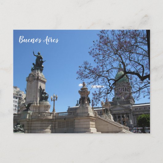 buenos aires congreso jacaranda briefkaart (Voorkant)
