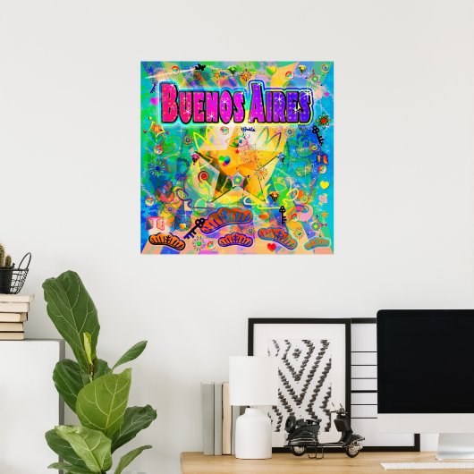 Buenos Aires Epoch Hour Poster (Thuiskantoor)