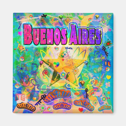 Buenos Aires Epoch Uur Magneet (Voorkant)