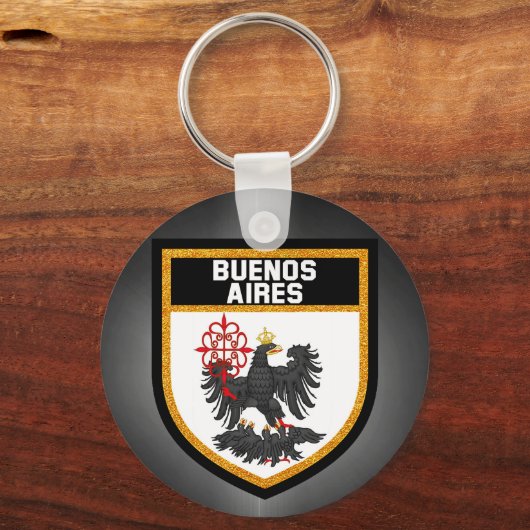 Buenos Aires Flag Sleutelhanger (Voorkant)