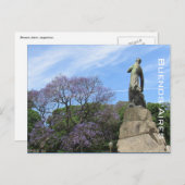 buenos aires jacaranda briefkaart (Voorkant / Achterkant)