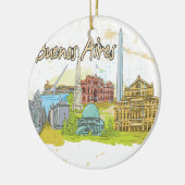 Buenos Aires Keramisch Ornament (Links)