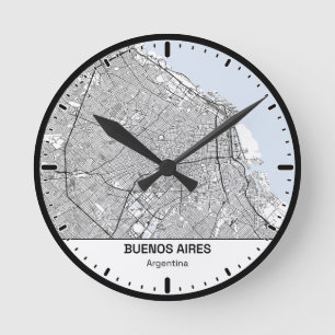Buenos Aires Klok Stad Lijn Kunst