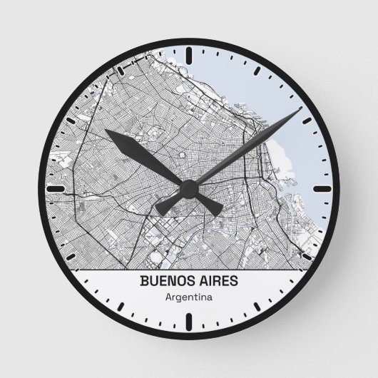 Buenos Aires Klok Stad Lijn Kunst (Voorkant)