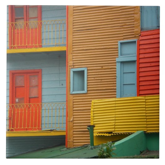 Buenos Aires La Boca Tile Tegeltje (Voorkant)