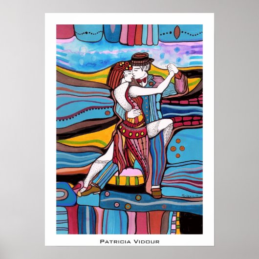 Buenos Aires, la Reina del Plata Tango Poster (Voorkant)