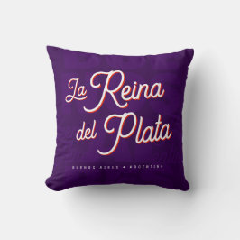 Buenos Aires "La Reina del Plata" typografie kunst Kussen