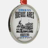 Buenos Aires Metalen Ornament (Rechts)