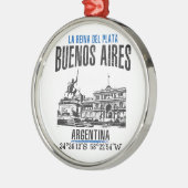 Buenos Aires Metalen Ornament (Links)