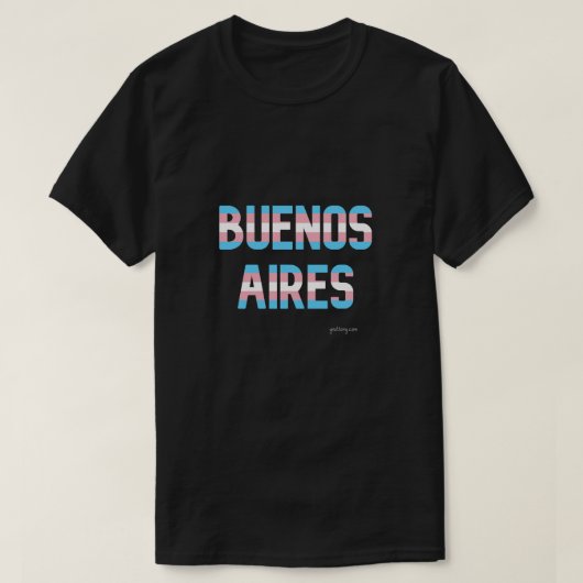 Buenos Aires Pride Transgender Vlag T-shirt (Design voorkant)