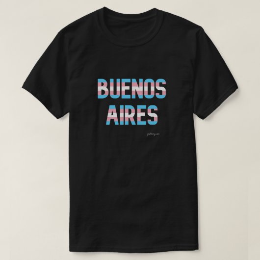 Buenos Aires Pride Transgender Vlag T-shirt (Design voorkant)