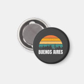 Buenos Aires Retro Magneet (Voorkant / Achterkant)