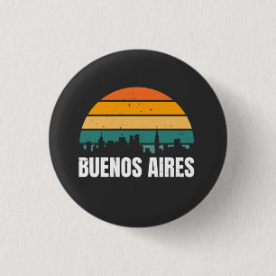 Buenos Aires Retro Ronde Button 3,2 Cm