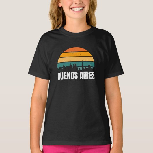 Buenos Aires Retro T-shirt (Voorkant)