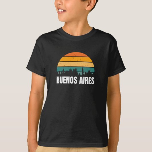 Buenos Aires Retro T-shirt (Voorkant)