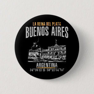 Buenos Aires Ronde Button 5,7 Cm