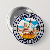 Buenos Aires Ronde Button 7,6 Cm (Voorkant /achterkant)