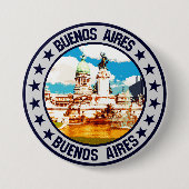 Buenos Aires Ronde Button 7,6 Cm (Voorkant)