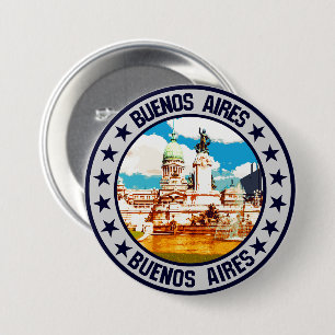 Buenos Aires Ronde Button 7,6 Cm