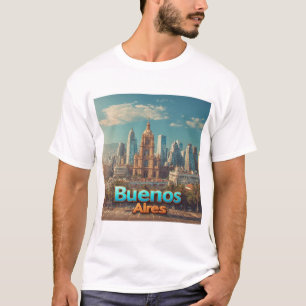 🌆 Buenos Aires Silhouet Historische Kathedraal Ku T-shirt
